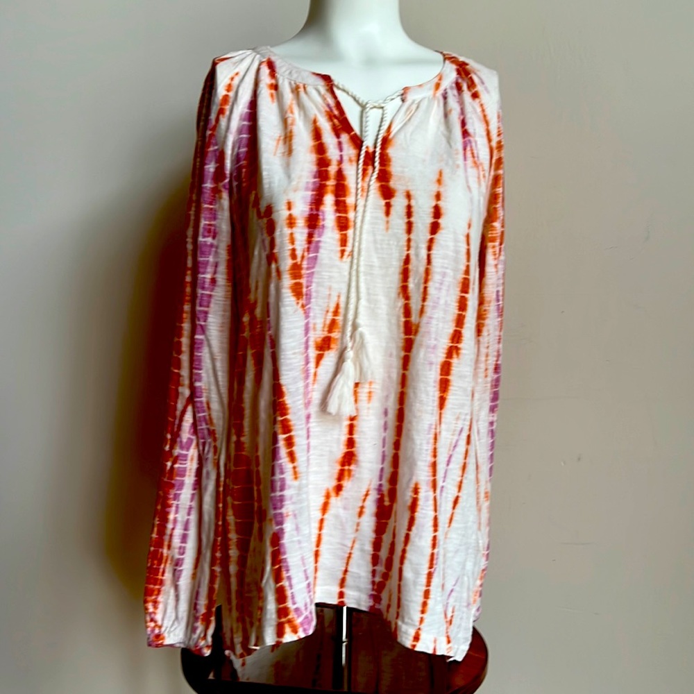 Style & Co Tie dye shirt 100% cotton women’s small NWT